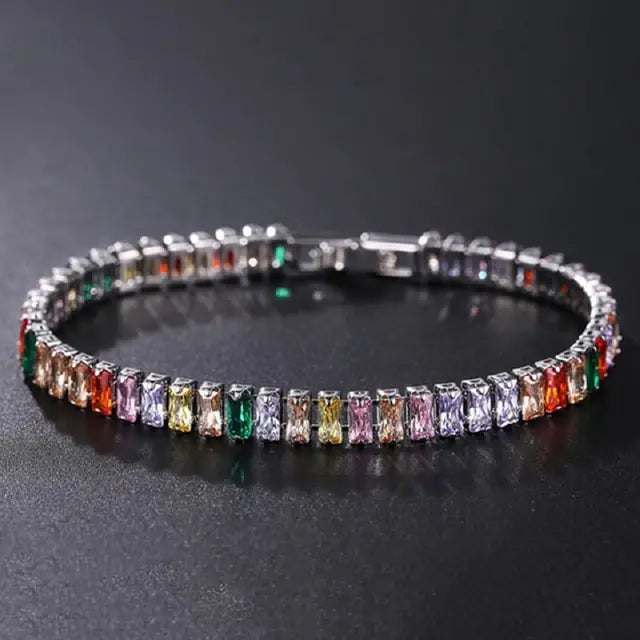 Cubic Zirconia Chain Bracelet - VIELLA