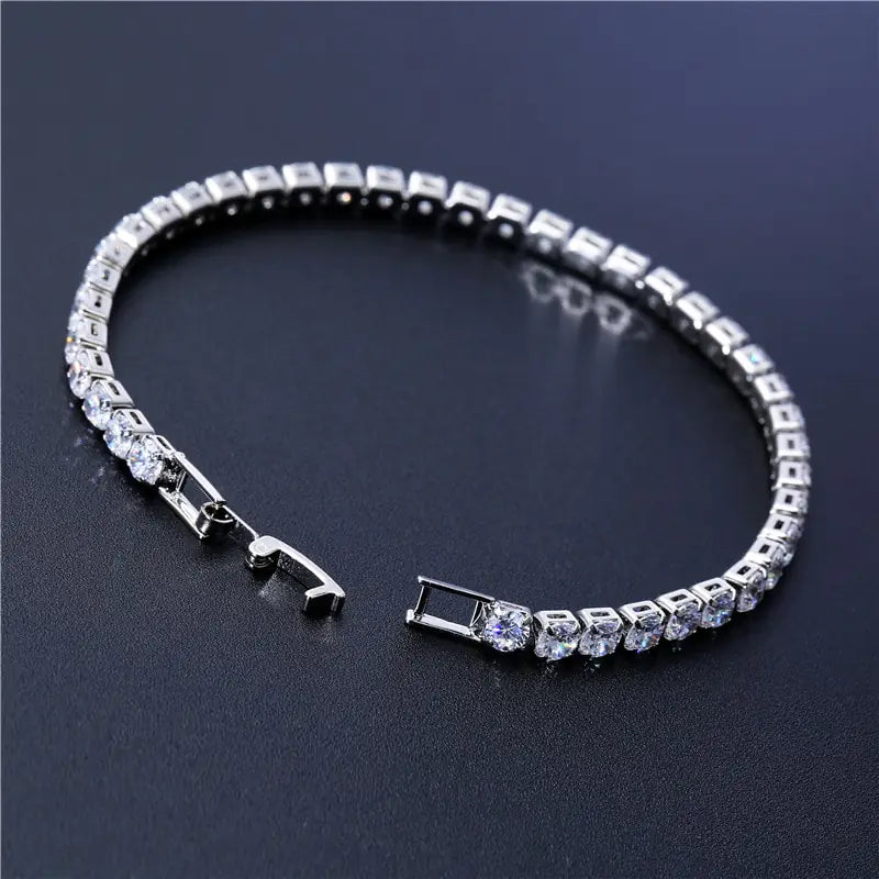 Cubic Zirconia Chain Bracelet - VIELLA