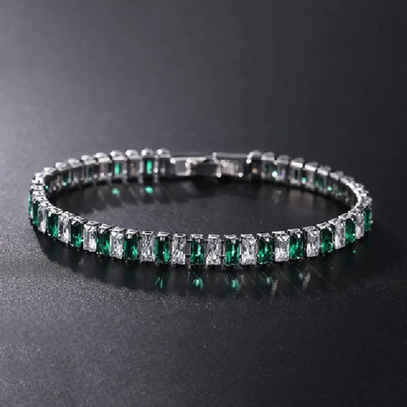 Cubic Zirconia Chain Bracelet - VIELLA