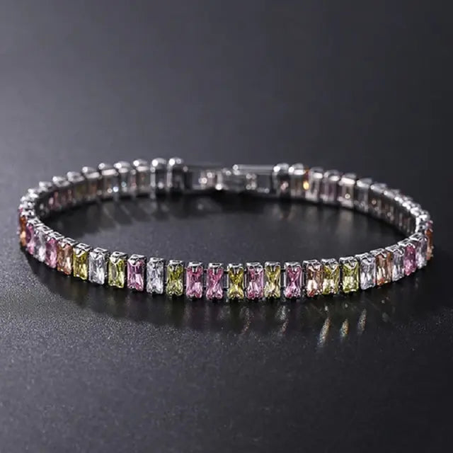 Cubic Zirconia Chain Bracelet - VIELLA