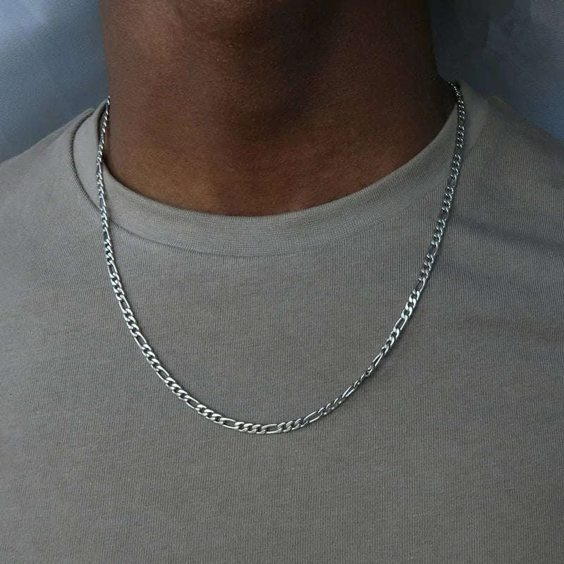 Stylish Figaro Chain Necklace - VIELLA