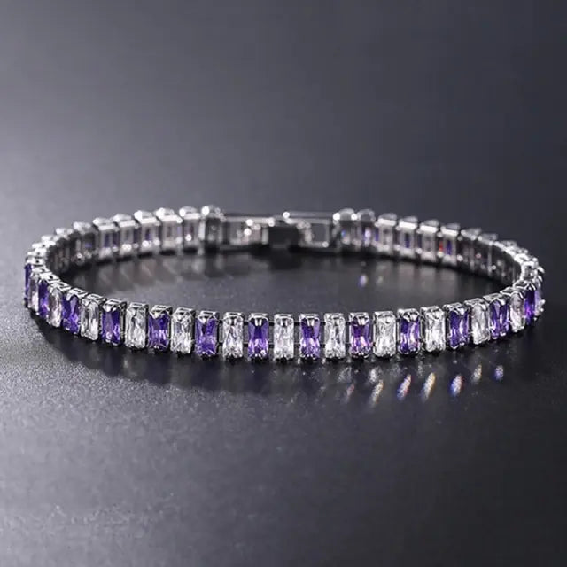 Cubic Zirconia Chain Bracelet - VIELLA