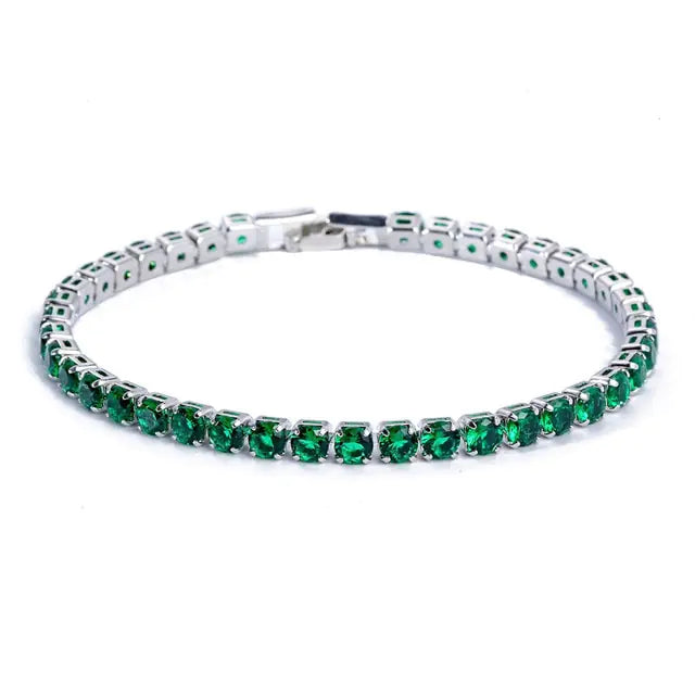 Cubic Zirconia Chain Bracelet - VIELLA